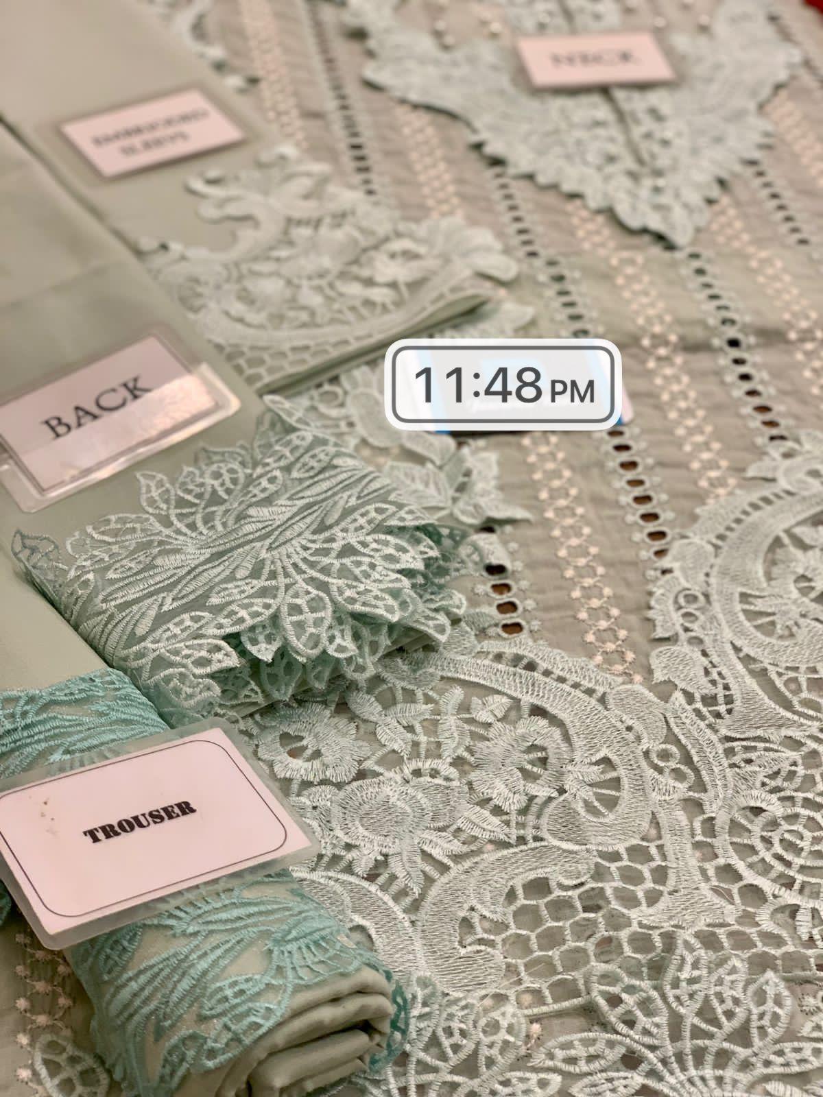 Chikankari Embroidered